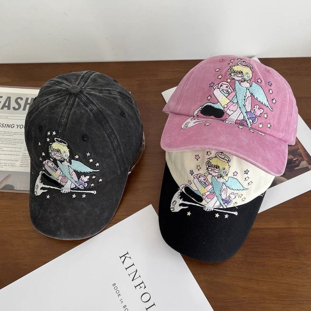 Mũ mỏ vịt thêu thêu Mỹ Bugs Bunny Retro Mũ bóng chày