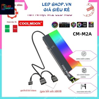  Tản nhiệt ổ cứng SSD M2 tản nhiệt ARGB - Hỗ Trợ Đồng Bộ Hub Coolmoon và Mainboard CM-2A 