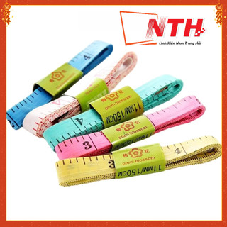 [KOL] Thước Dây Mềm 1.5 Mét Đo Vòng Bụng Eo 3 Vòng Kiểm Tra Sức Khỏe Chọn Màu Thợ May Đồ Đo Quần Áo Quà Tặng Giảm Cân