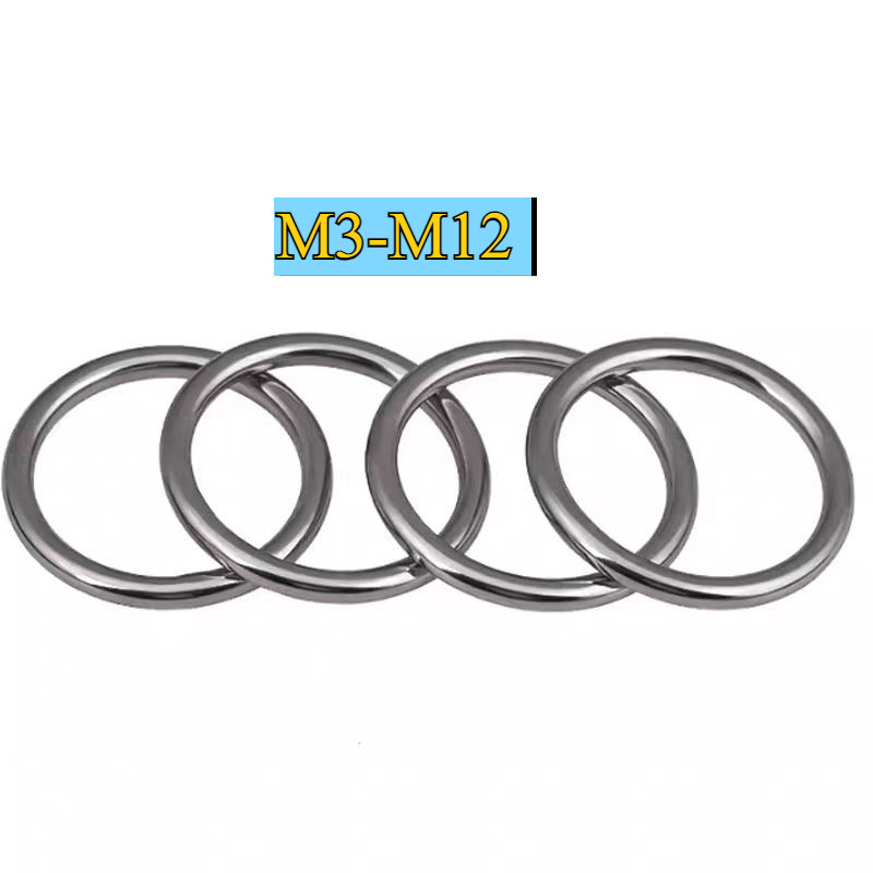 [XNY] Nhẫn liền mạch bằng thép không gỉ 304 Vòng hình chữ O Vòng sắt liền mạch chắc chắn Võng kết nố