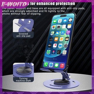 E-woitd Kim Loại Xoay 360 Giá Đỡ Điện Thoại Di Động Có Thể Điều Chỉnh Linh Hoạt Gấp Điện Thoại Di Động Đứng Gắn Máy Tính Bảng Để Bàn HNVN