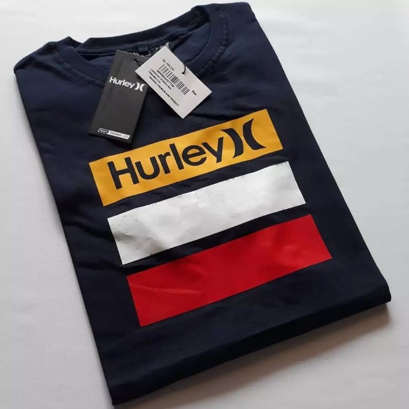 Hurley Áo Thun Bông Nguyên Chất, In Hình Cho Cặp Đôi