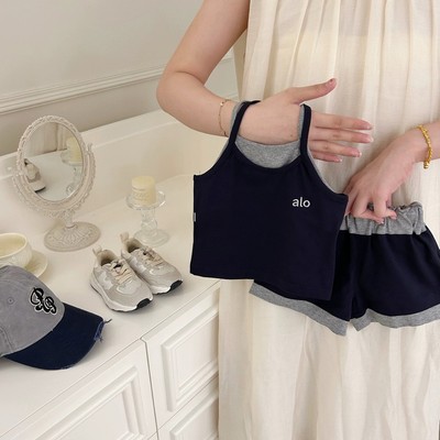 Set Đồ Bộ Áo 2 Dây Quần Đùi Cho Bé Gái 1-8 Tuổi MINTSCLOSET Quảng Châu - GA2430