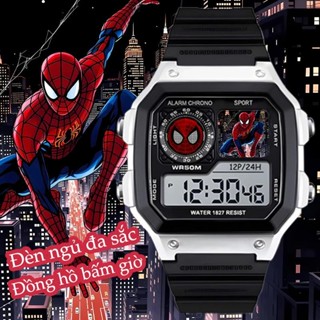 Đồng hồ thể thao điện tử, Người nhện thời trang phong cách mới, chống nước, Thích hợp cho bé trai và bé gái, Đồng hồ thể thao
