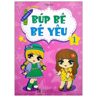 Sách - tô màu - búp bê bé yêu 1