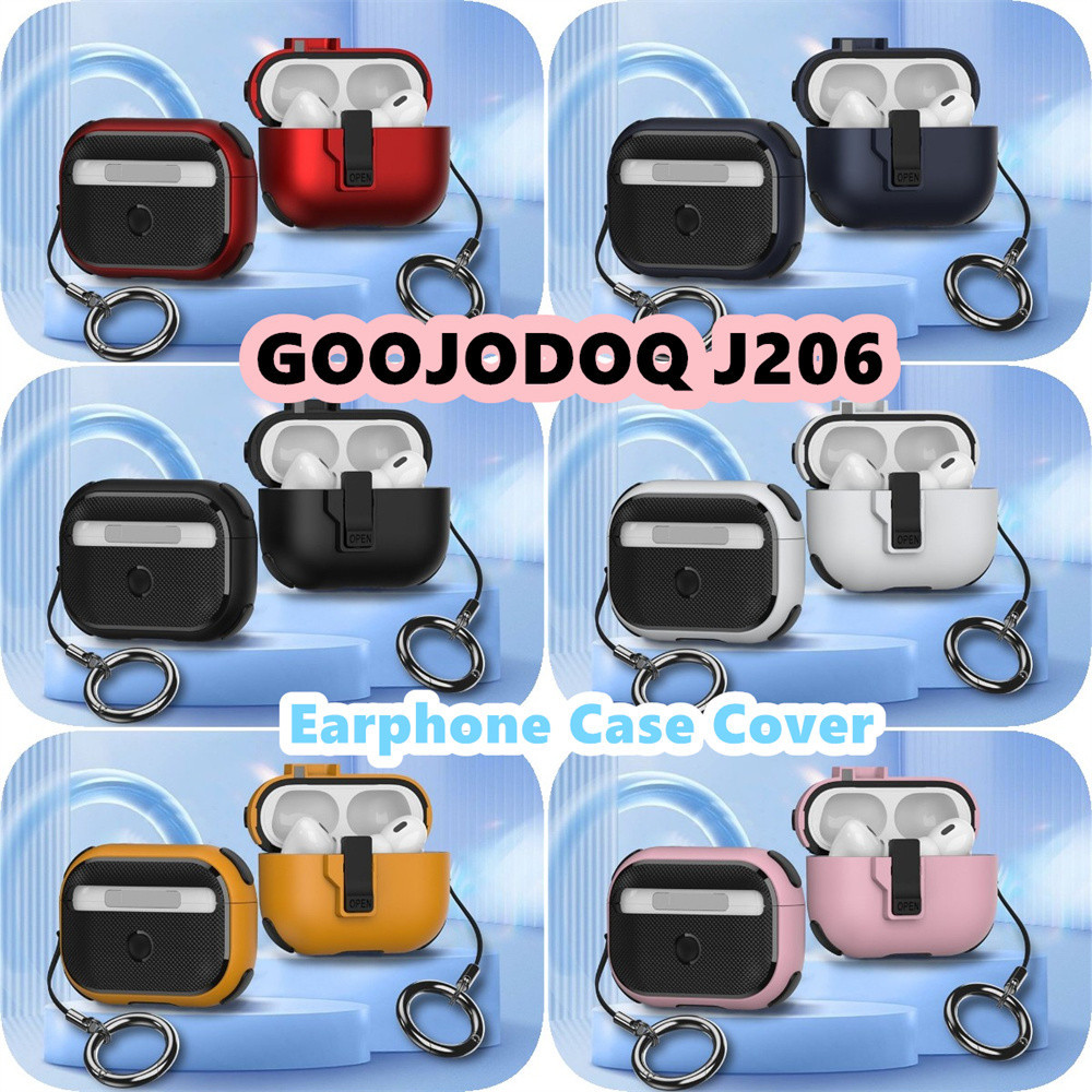 Dành Cho GOOJODOQ J206 Ốp Lưng Silicon Mềm Vỏ Tai Nghe Màu Cơ Khí Lò Xo