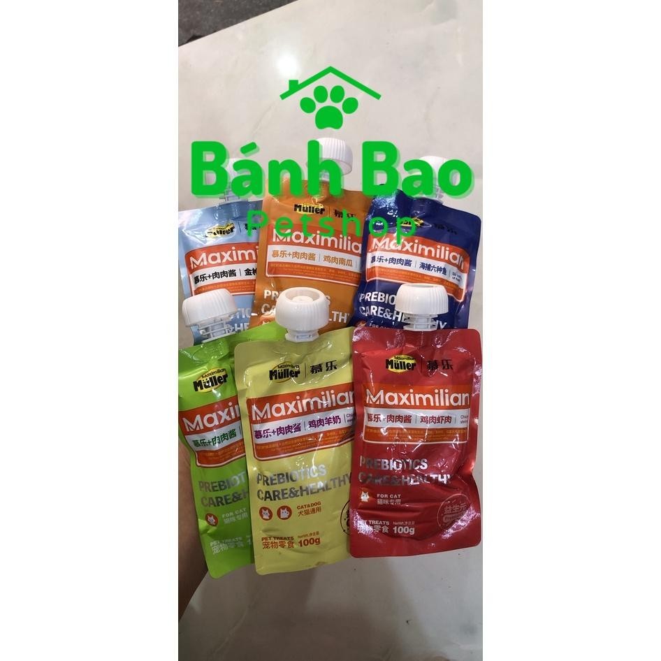 Soup Thưởng Muller Maximilian 100gr Cho Mèo - Súp Nắp Vặn Muller