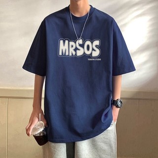 Phong Cách Mỹ Vintage In Chữ Cotton Nam Áo Quá Khổ Thể Thao Tay Ngắn Oversize Plus Kích Thước Áo Thun Cổ Tròn Áo Thun Hợp Thời Trang Tee Cặp Đôi Unisex Top