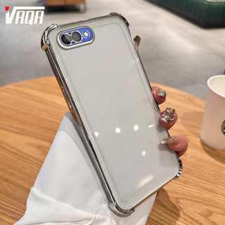 Vrqr cho OPPO A3s A12E Realme C1 Ốp Điện Thoại Siêu Bốn Góc Chống Rơi Full Edge Mạ Điện Có Ống Kính Phim