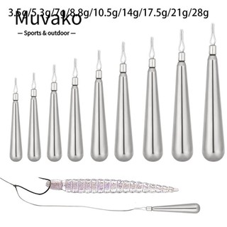 Muvako Câu cá Vonfram mùa thu Chất lượng cao Trọng lượng bổ sung Phát hành nhanh Móc đúc kết