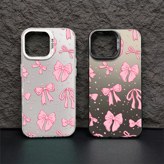 Ốp điện thoại hình con bướm màu hồng vui nhộn toàn màn hình Tương thích cho IPhone 15 14 13 12 11 Pro X XR XS MAX 7 / 8 Plus Se2020 Vỏ điện thoại chất lượng cao