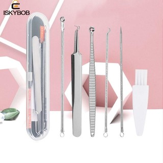 Fuzou Dụng Cụ Nặn Mụn Đầu Đen Siêu Nhẹ Bằng Thép Không Gỉ Siêu Mịn Tiết Kiệm Điện Dễ Sử Dụng