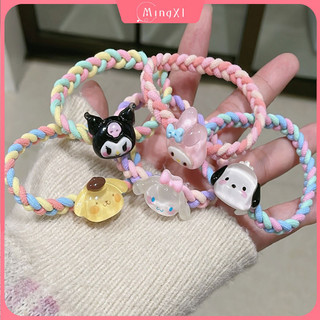 Hoạt Hình Dệt Sanrio Tóc Nữ Cao Su Co Giãn Cao Cấp Đầu Ngọt Dây Phụ Kiện Tóc