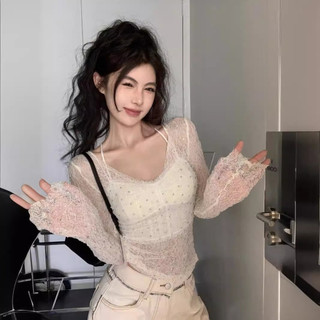 Thiết kế hàng đầu phong cách ren hot girl 2024 mẫu mới Hot Girl Gợi Cảm Cổ Chữ U