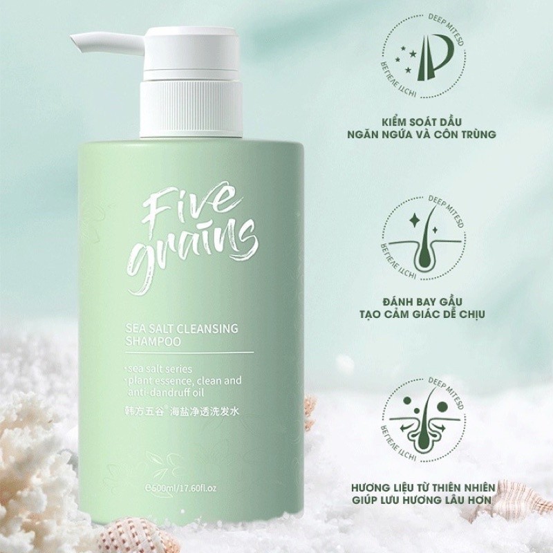 Bộ gội xả bồng bềnh tóc chống rụng và sữa tắm nước hoa ngừa mụn Five Grains mẫu thử - MÈO BEAUTY