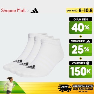 Adidas Phong cách sống Bộ 3 Đôi Tất Cổ Thấp Mỏng Nhẹ Sportswear Unisex trắng HT3469