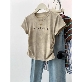 XUANMO Local brand Áo baby tee Áo Thun ôm body Áo y2k 100% cotton Áo phông tôn dáng Đeo Vai Nữ Áo phông tôn dáng tôn dáng mẫu mới mùa hè 2024