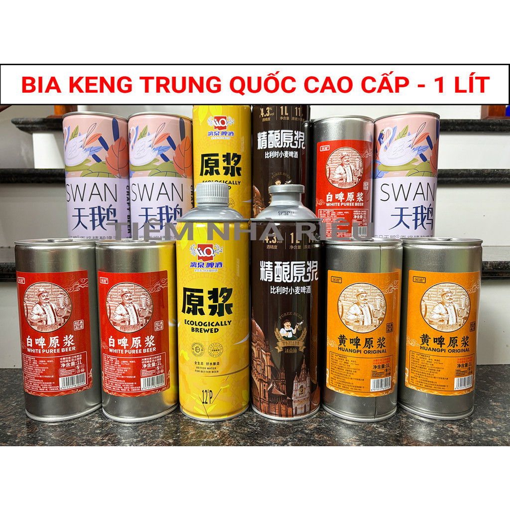 Bia Liquan, bia tiên đế, bia thiên nga, bia lão gia, Keng 1 lít, bia ngon cao cấp thượng hạng thơm n