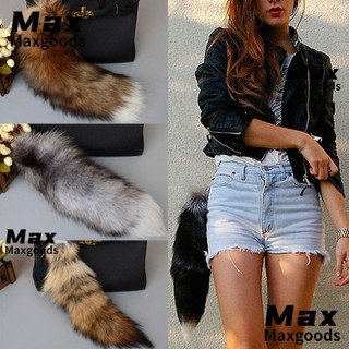 Móc khóa lông thú giả MAXG, Đạo cụ hiệu suất COS Móc khóa đuôi đẹp, Tua Rua 40cm