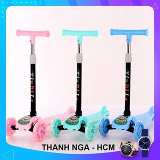 Xe trượt Scooter 3 bánh có bánh xe phát sáng (XE TRƯỢT SCOOTER (NHỰA) THĂNG BẰNG 3 BÁNH PHÁT SÁNG MẪU MỚI 2021 )1180