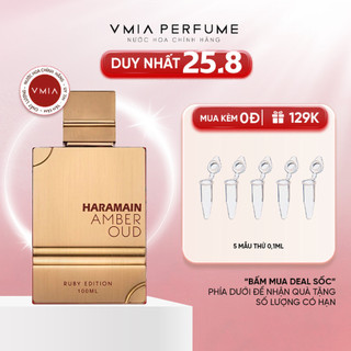Nước hoa Unisex Al Haramain Amber Oud Ruby Edition mẫu thử 2ml 5ml 10ml