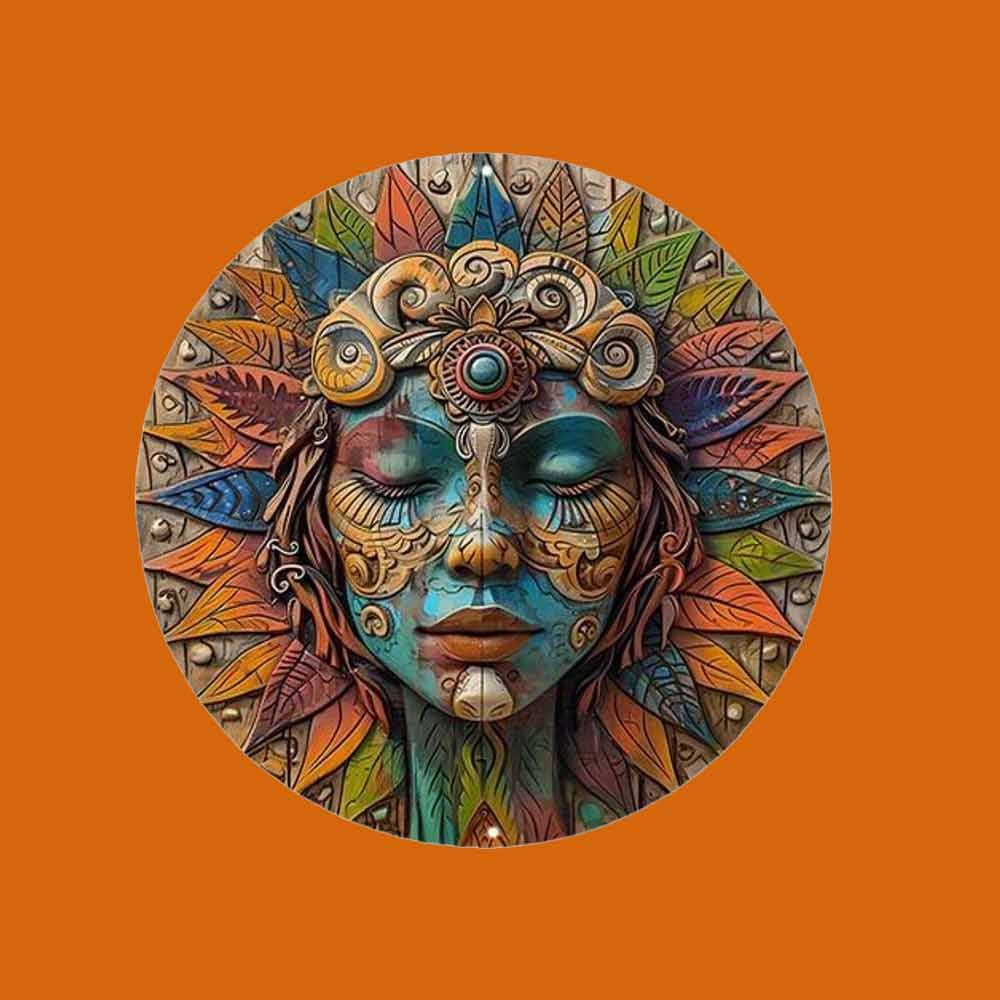 Circular Wooden Wall Art Garden Wall Decor Wall Hanging Boho Decor Witchy Gift 20CM