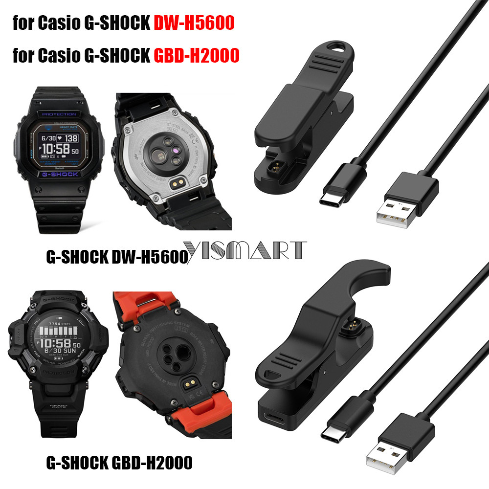 Bộ sạc kẹp USB cho cáp sạc nhanh Casio G-SHOCK DW-H5600 cho dây đồng hồ G-SHOCK GBD-H2000