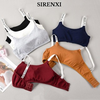SIRENXI Ngực Thể Thao Nữ Thêu Hoa Hồng Thời Trang