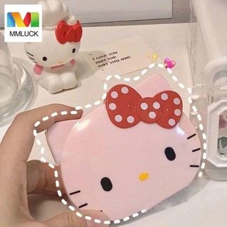 Máy tính Mini MMLUCK có gương, Gương trang điểm Máy tính mèo Kitty đa chức năng, Vỏ lật Kawaii KT Cat 2 trong 1 Người lớn