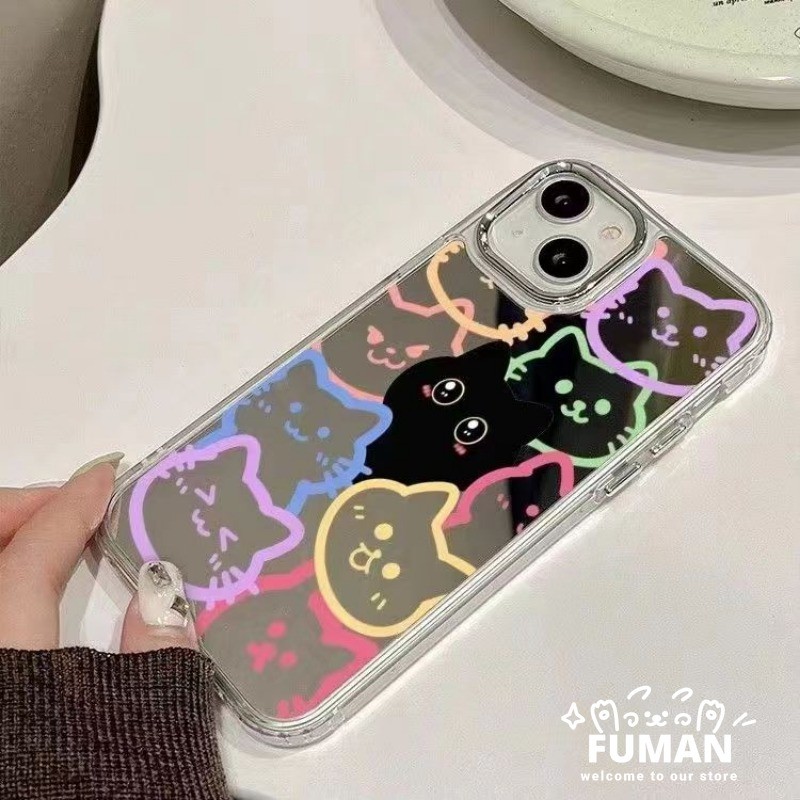 Ốp Gương Mèo Dễ Thương Phong Cách Hàn Quốc Cho Huawei Pura 70 Pro Plus Ultra P60 P50 P40 P30 Pro Mat