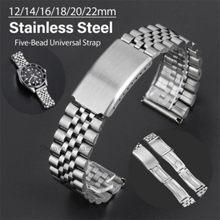  12 14 16 18 20 22mm Dây đeo đồng hồ bằng thép không gỉ cho Omega Dây đeo đồng hồ kim loại đa năng Nam Nữ Vòng tay có thể điều chỉnh Phụ kiện khóa cho Seiko 