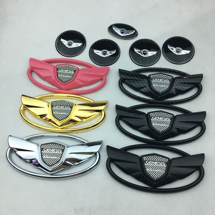 7 Cái / bộ logo Xe Ô Tô Thích Hợp Cho Xe Hyundai Rohens genesis coupe logo Xe Hơi Miếng Dán Phía Trư