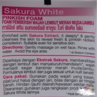 SỬA RỬA MẶT TRẮNG DA - SAKURA WHITE