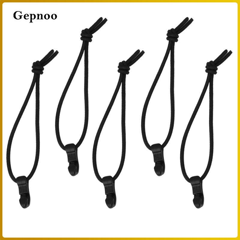 Gepnoo 5pc ÁO BUNGEE HOOK TIE DOWN LOOP STRETCH CORD BUCKLE TENT AWNING HIKING -