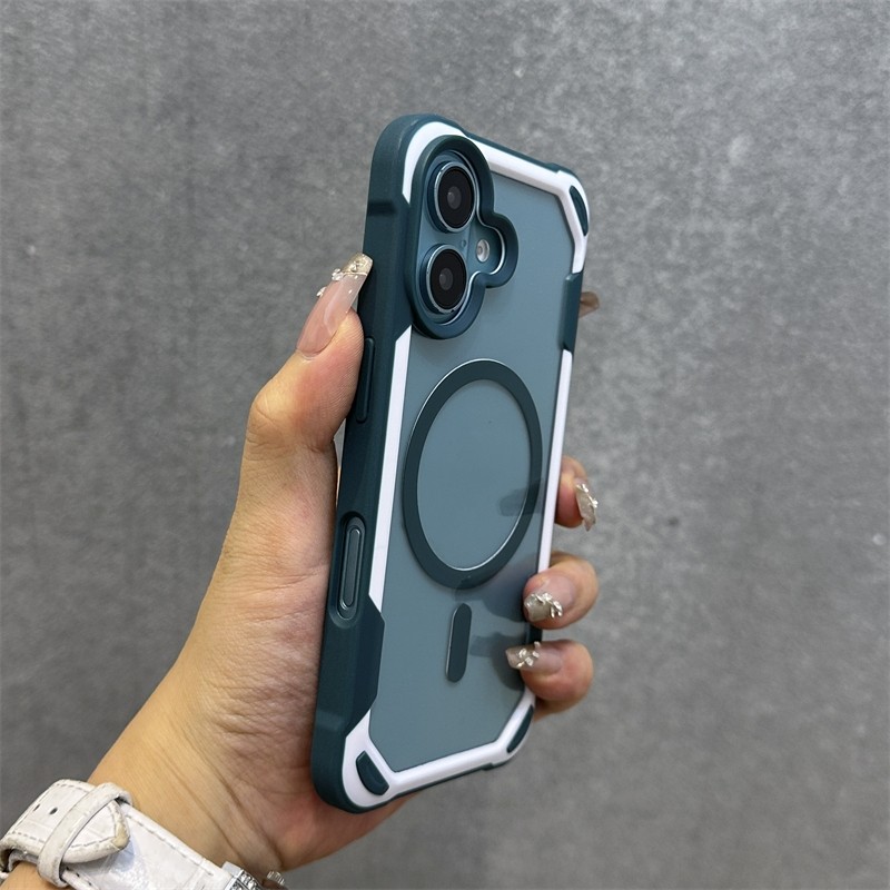 Ốp điện thoại từ tính trong suốt sang trọng cho iPhone 16 15 14 13 12 11 Pro Max 16 Plus Vỏ bảo vệ toàn diện Vỏ cứng chống sốc | BigBuy360 - bigbuy360.vn