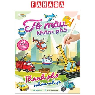 Sách Tô Màu Khám Phá - Thành Phố Nhộn Nhịp