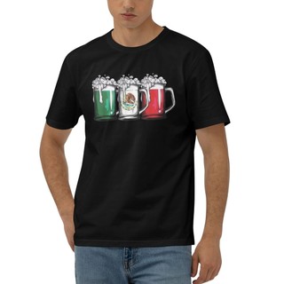 Bia Cờ Mexico Cinco De Mayo Mexico Áo thun ngắn tay cổ chữ O in phổ biến