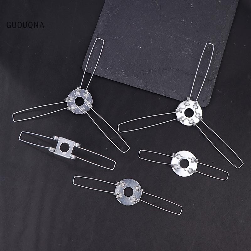 Guouqna 4 Cái 2-Forks 3-Forks Kẹp lò xo cố định mạ kẽm Khóa lò xo để cố định tấm chắn đèn DIY cho đè