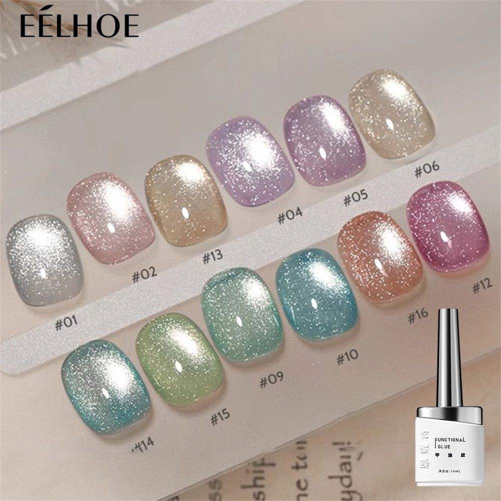 Annies Cats Eye Nail Polish nhấp nháy Ice Crystal Cats Eye Nail gel