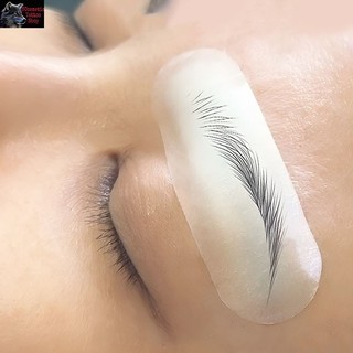 Combo 10 Miếng Dán Luyện Vẽ Lông Mày Hỗ Trợ Thực Hành Tập Sợi Phun Xăm