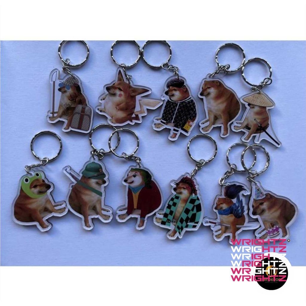 Móc khoá Cheems - móc khoá mica WrightZ