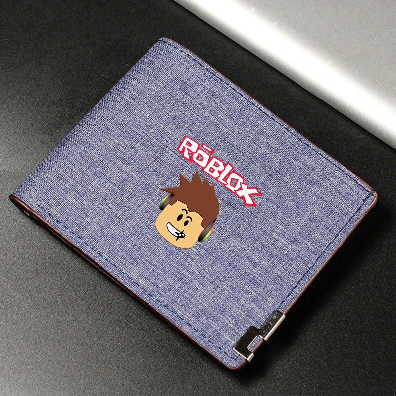 Roblox Trẻ Em Ví Roblox In Hình Bifold Ví Bé Trai Vải Ví Đựng Tiền Xu Anime Hàng Hóa Học Sinh Dây Ké