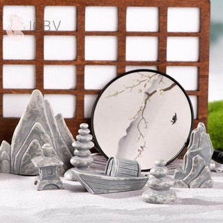 [JCBV] Mô Hình Tháp Đá mini Dùng Trang Trí Sân Vườn