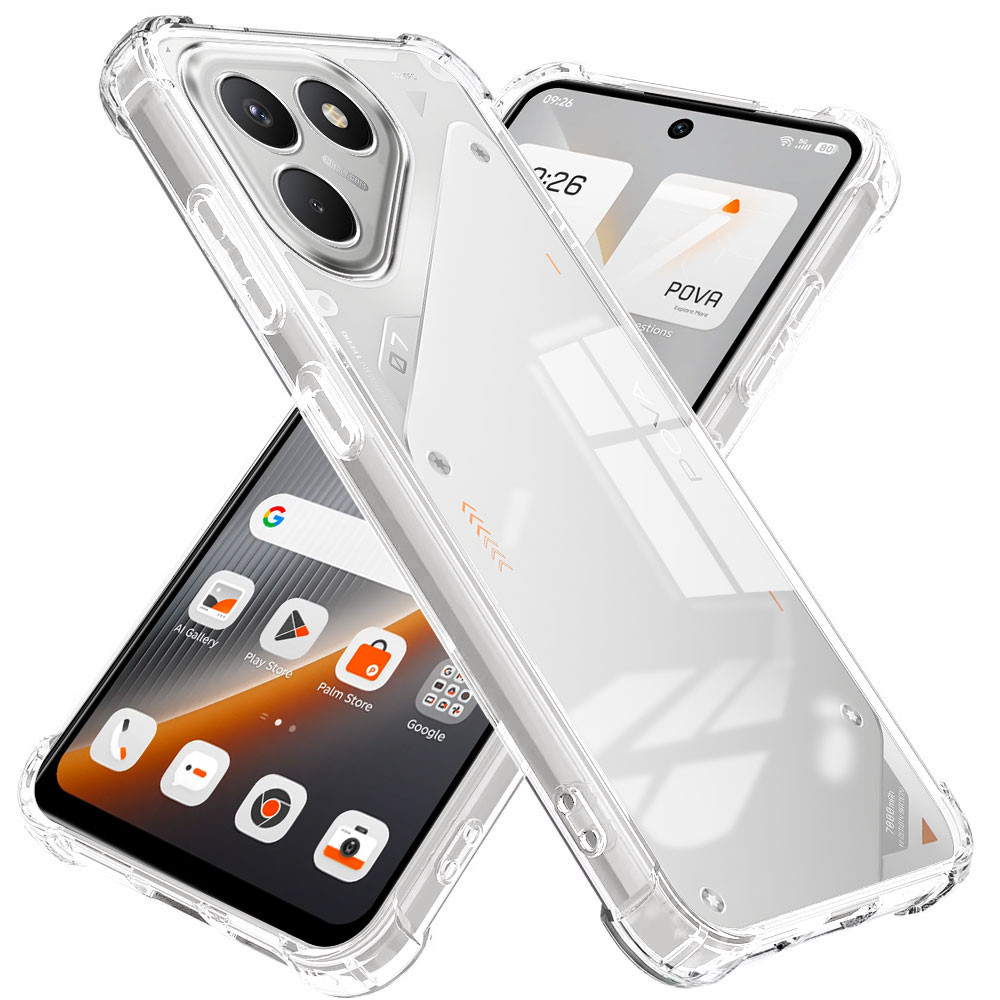 Ốp Điện Thoại Cho Tecno Pova 7 Neo Pova 7 4G Ốp Lưng Túi Khí Silicon Mềm Trong Suốt Chống Sốc Ốp Lưn