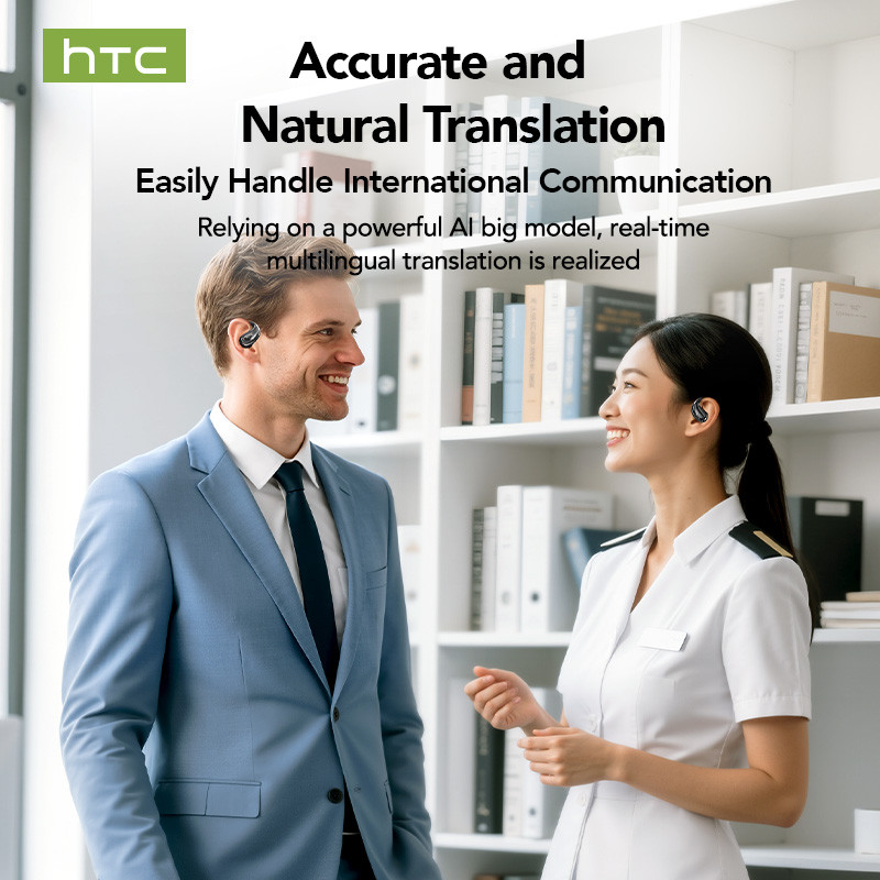 HTC NE22 AI Dịch thuật thời gian thực Tai nghe BluetoothTWS Bluetooth 6.0 Chất lượng âm thanh HiFi IPX5 Tai nghe không dây chống nước Bảo hành một năm | BigBuy360 - bigbuy360.vn
