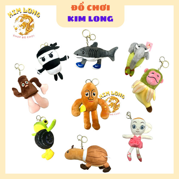 MÓC KHÓA GẤU BÔNG  TUNG TUNG SAHUR/ TRALALERO / LILA LILA / Zimpanzinni Banini NHÂN VẬT BRAINROT Ý N