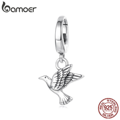 Bạn sẽ yêu mặt dây chuyền bạc 925 hình chim bồ câu này! Perfect cho DIY vòng tay hoặc làm quà tặng cho nàng.