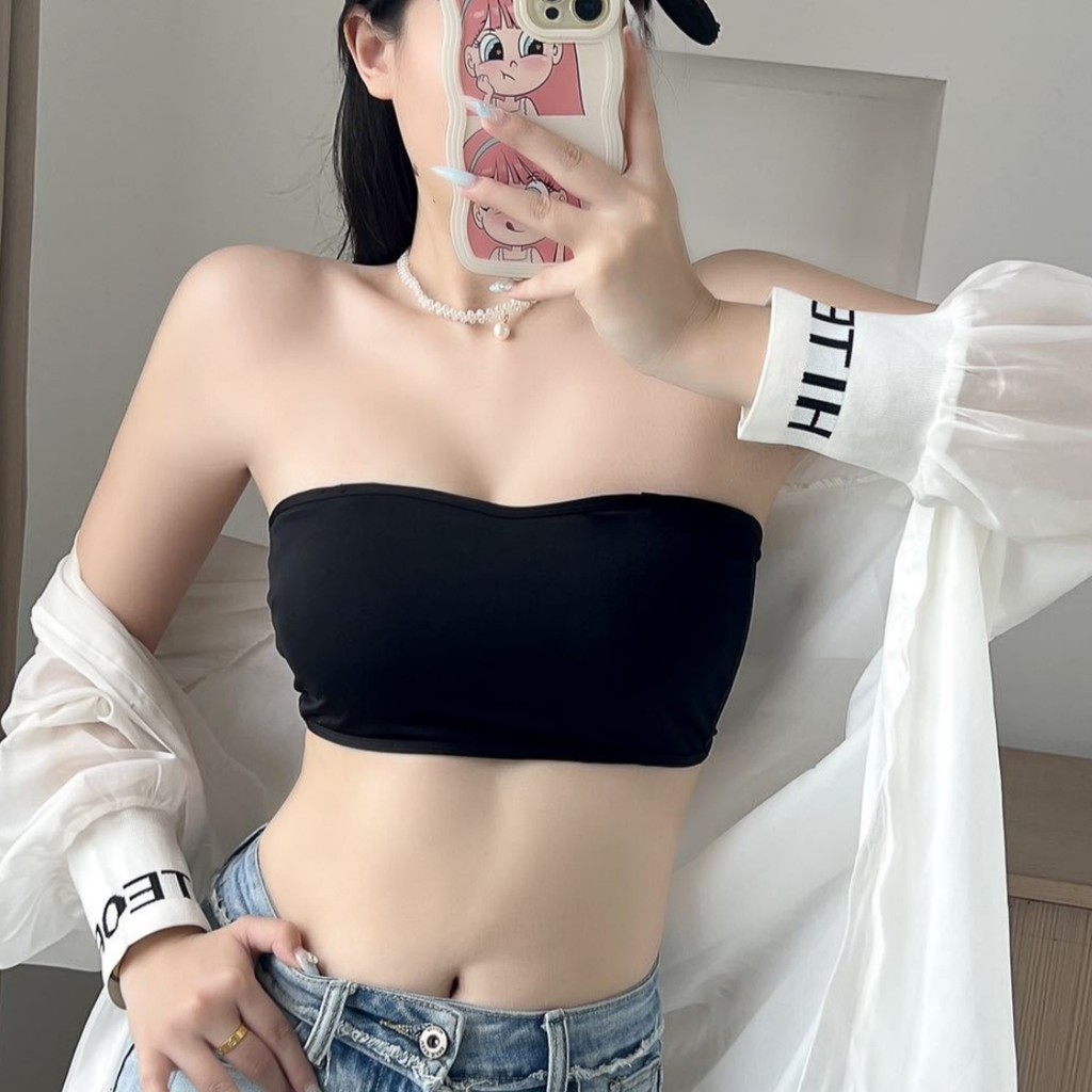 Áo Ngực Nữ  Ice Silk Cool Sense Cho  - Thiết Kế Vô Hình, Một Vai và Đẩy Ngực Tốt