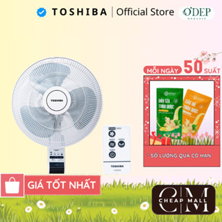 Quạt treo tường có Remote Toshiba F-WSA20(H)VN Chính hãng, 3 cánh, hẹn giờ tắt, điều khiển từ xa - CHEAP CMO
