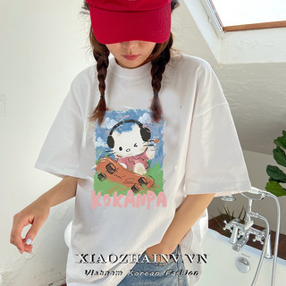 Xiaozhainv Cotton Áo Thun Nữ Tay Ngắn Mùa Hè Mới Triều Ins Rời Phiên Bản Hàn Quốc Sang Trọng Nhẹ Nhàng Gió Thường Ngày Hàng Đầu